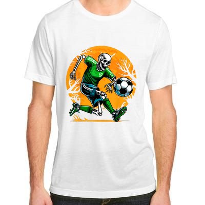 Soccer Skeleton Halloween Football Spooky Boy Soccer Player Adult ChromaSoft Performance T-Shirt