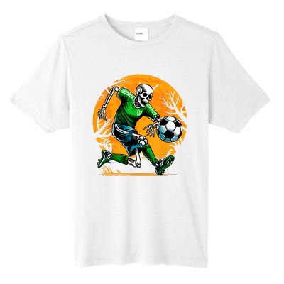 Soccer Skeleton Halloween Football Spooky Boy Soccer Player Tall Fusion ChromaSoft Performance T-Shirt