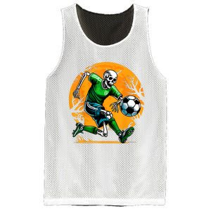 Soccer Skeleton Halloween Football Spooky Boy Soccer Player Mesh Reversible Basketball Jersey Tank