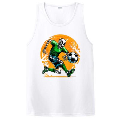 Soccer Skeleton Halloween Football Spooky Boy Soccer Player PosiCharge Competitor Tank