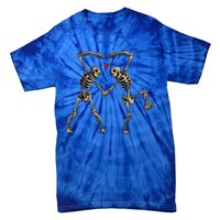 Spooky Skeleton Heart Dance Costume Tie-Dye T-Shirt