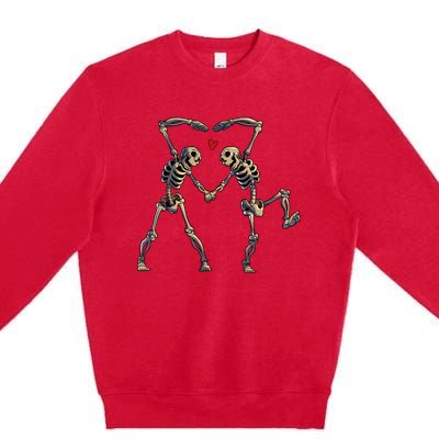 Spooky Skeleton Heart Dance Costume Premium Crewneck Sweatshirt