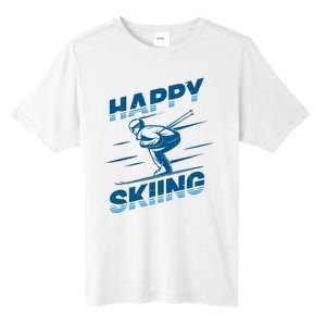 Snow Skiing Happy Skiing Winter Sports Alpine Downhill Ski Tall Fusion ChromaSoft Performance T-Shirt