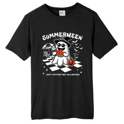 Summerween Spooky Halloween Summer Vibes Pumpkin Ghost Tall Fusion ChromaSoft Performance T-Shirt