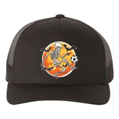 Soccer Skeleton Halloween Soccer Player Funny Yupoong Adult 5-Panel Trucker Hat