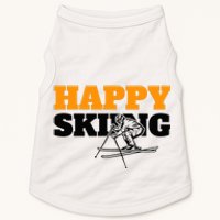 Snow Skiing Happy Skiing Winter Sports Alpine Downhill Ski Doggie Tank