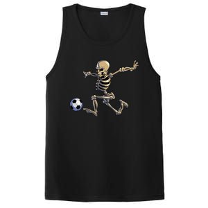 Soccer Skeleton Halloween Funny Soccer Player Halloween Gift PosiCharge Competitor Tank