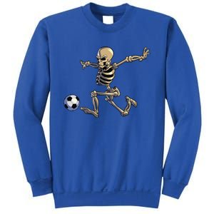 Soccer Skeleton Halloween Funny Soccer Player Halloween Gift Sweatshirt