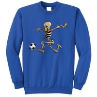 Soccer Skeleton Halloween Funny Soccer Player Halloween Gift Sweatshirt