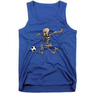 Soccer Skeleton Halloween Funny Soccer Player Halloween Gift Tank Top