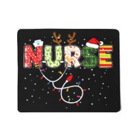 Stethoscope Santa Hat Reindeer Xmas Christmas Nurse Mousepad