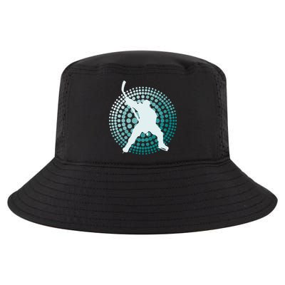 Slap Shot Hockey Lovers Spiral Design Cool Comfort Performance Bucket Hat