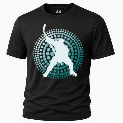 Slap Shot Hockey Lovers Spiral Design Performance Shirt