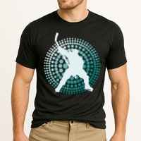 Slap Shot Hockey Lovers Spiral Design Cooling Performance Crew T-Shirt