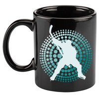 Slap Shot Hockey Lovers Spiral Design 11oz C Handle Ceramic Mug