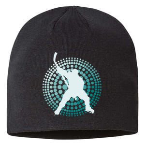 Slap Shot Hockey Lovers Spiral Design Sustainable Beanie