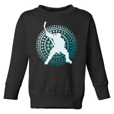 Slap Shot Hockey Lovers Spiral Design Toddler Sweatshirt