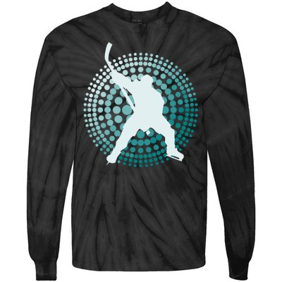 Slap Shot Hockey Lovers Spiral Design Tie-Dye Long Sleeve Shirt