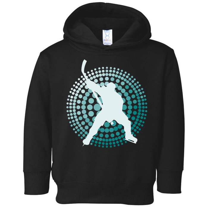 Slap Shot Hockey Lovers Spiral Design Toddler Hoodie