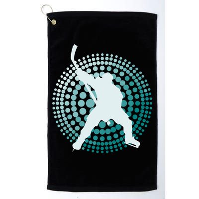 Slap Shot Hockey Lovers Spiral Design Golf Towel