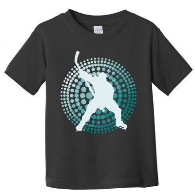Slap Shot Hockey Lovers Spiral Design Toddler T-Shirt