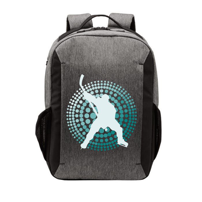 Slap Shot Hockey Lovers Spiral Design Vector Backpack