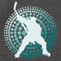 Slap Shot Hockey Lovers Spiral Design Vector Backpack