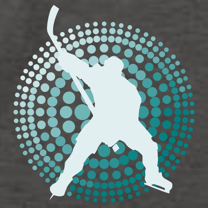 Slap Shot Hockey Lovers Spiral Design Vector Backpack