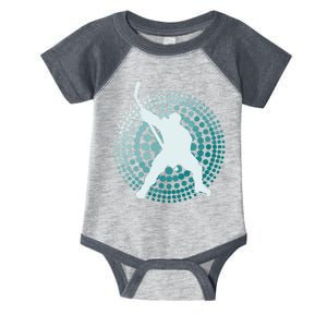 Slap Shot Hockey Lovers Spiral Design Infant Baby Jersey Bodysuit