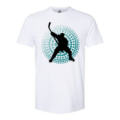 Slap Shot Hockey Lovers Spiral Design Softstyle® CVC T-Shirt