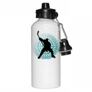 Slap Shot Hockey Lovers Spiral Design Aluminum Water Bottle