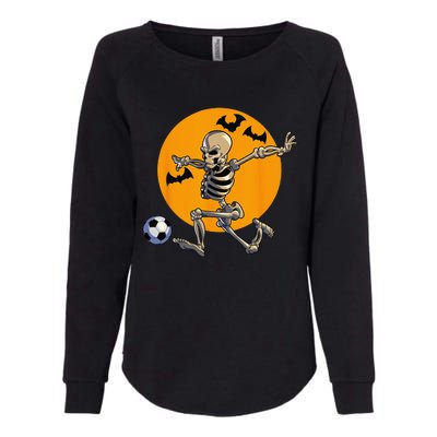 Soccer Skeleton Halloween Funny Soccer Player Halloween Womens California Wash Sweatshirt