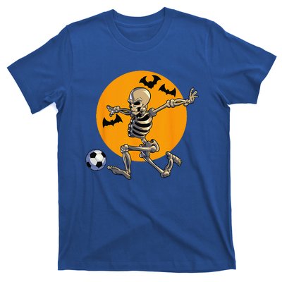 Soccer Skeleton Halloween Funny Soccer Player Halloween T-Shirt