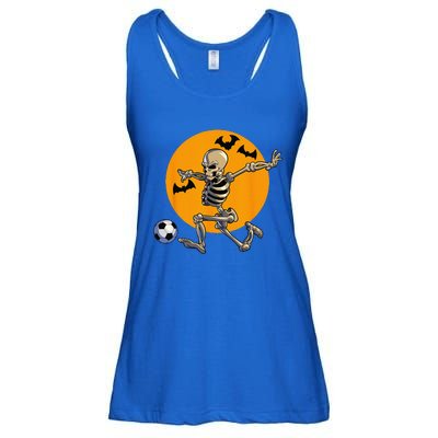 Soccer Skeleton Halloween Funny Soccer Player Halloween Ladies Essential Flowy Tank