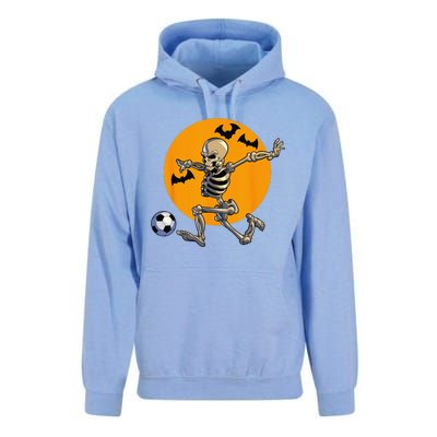 Soccer Skeleton Halloween Funny Soccer Player Halloween Unisex Surf Hoodie