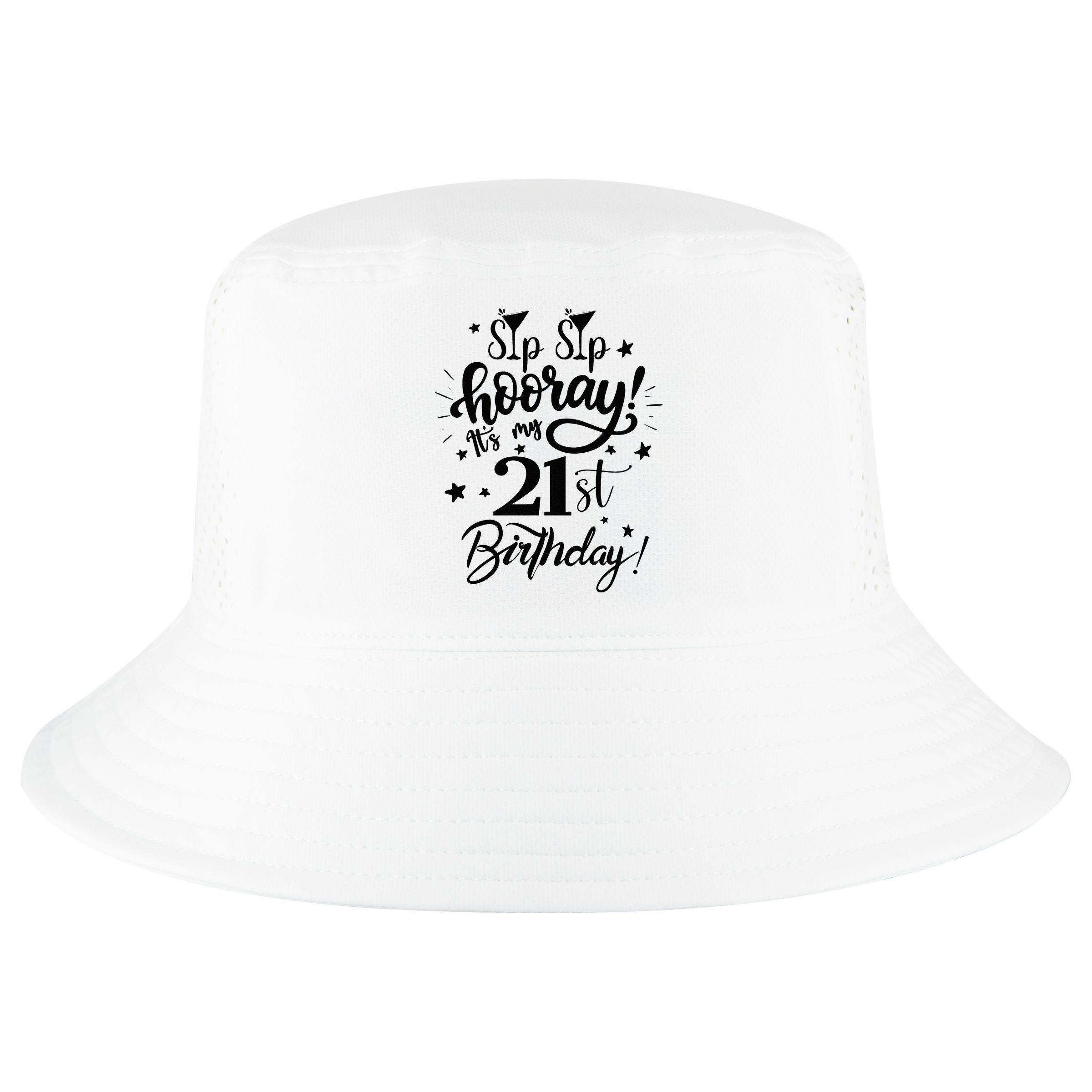 Sip Sip Hooray Its My 21st Birthday Women 21 Years Old Cool Comfort Performance Bucket Hat