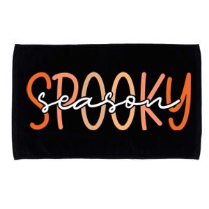 Spooky Season Halloween Spooky Vibes Autumn Fall Retro Gift Microfiber Hand Towel