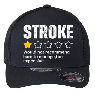 Stroke Survivor Heart Disease Warrior Fighter Cardiac Arrest Gift Flexfit Unipanel Trucker Cap