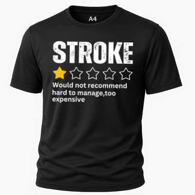 Stroke Survivor Heart Disease Warrior Fighter Cardiac Arrest Gift Cooling Performance Crew T-Shirt
