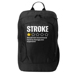 Stroke Survivor Heart Disease Warrior Fighter Cardiac Arrest Gift City Backpack