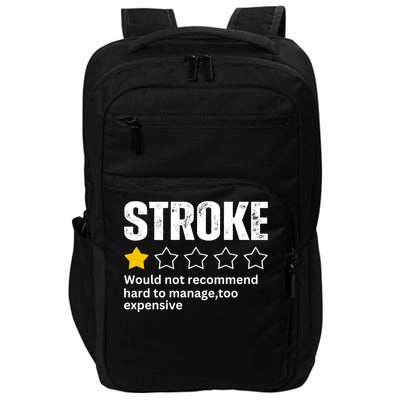 Stroke Survivor Heart Disease Warrior Fighter Cardiac Arrest Gift Impact Tech Backpack