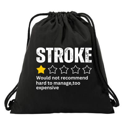 Stroke Survivor Heart Disease Warrior Fighter Cardiac Arrest Gift Drawstring Bag