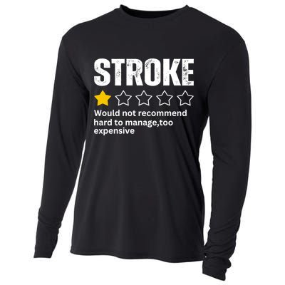 Stroke Survivor Heart Disease Warrior Fighter Cardiac Arrest Gift Cooling Performance Long Sleeve Crew