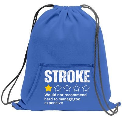 Stroke Survivor Heart Disease Warrior Fighter Cardiac Arrest Gift Sweatshirt Cinch Pack Bag