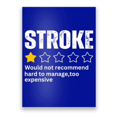Stroke Survivor Heart Disease Warrior Fighter Cardiac Arrest Gift Poster