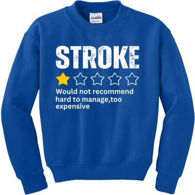 Stroke Survivor Heart Disease Warrior Fighter Cardiac Arrest Gift Kids Sweatshirt