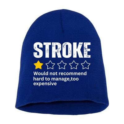 Stroke Survivor Heart Disease Warrior Fighter Cardiac Arrest Gift Short Acrylic Beanie