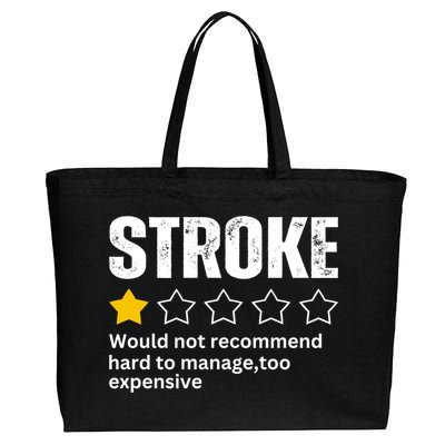 Stroke Survivor Heart Disease Warrior Fighter Cardiac Arrest Gift Cotton Canvas Jumbo Tote