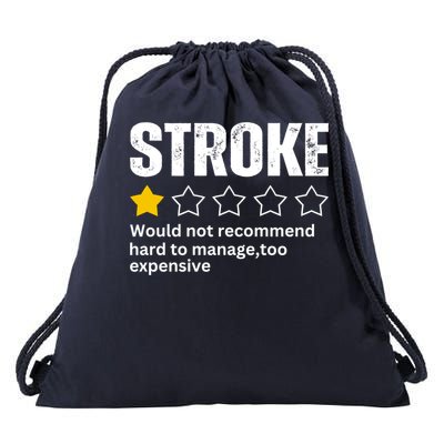 Stroke Survivor Heart Disease Warrior Fighter Cardiac Arrest Gift Drawstring Bag