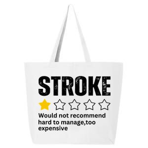 Stroke Survivor Heart Disease Warrior Fighter Cardiac Arrest Gift 25L Jumbo Tote